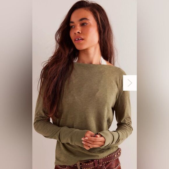 Free People NWT Night We Met Long Sleeve in size XS in color Adventurer - Picture 2 of 4